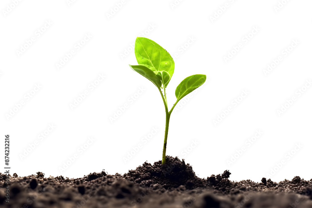 young plant growing from soil young plant growing from soil