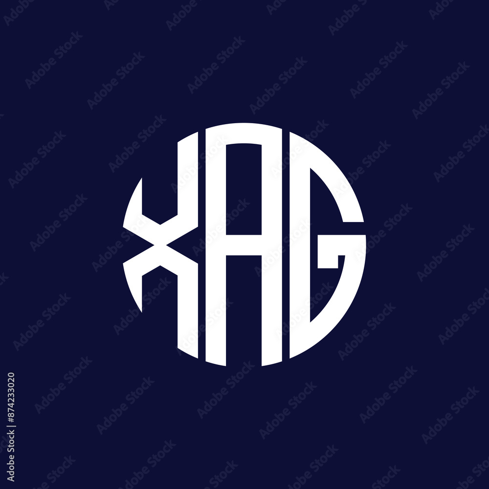 Fototapeta premium xag circle logo design