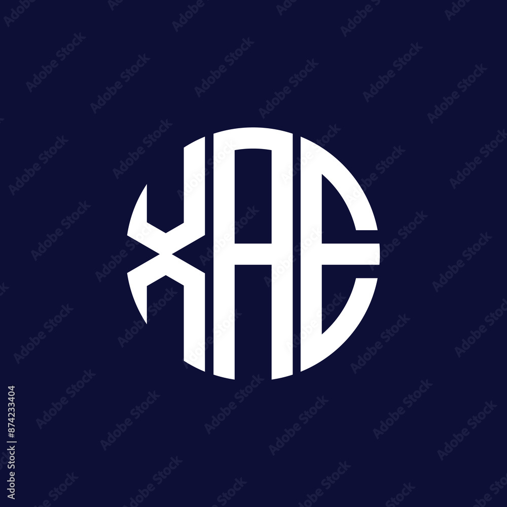 Obraz premium xae circle logo design