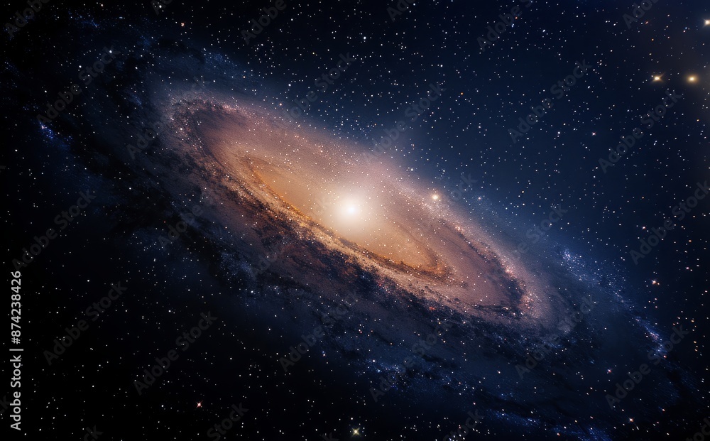 Obraz premium Spiral Galaxy in Deep Space