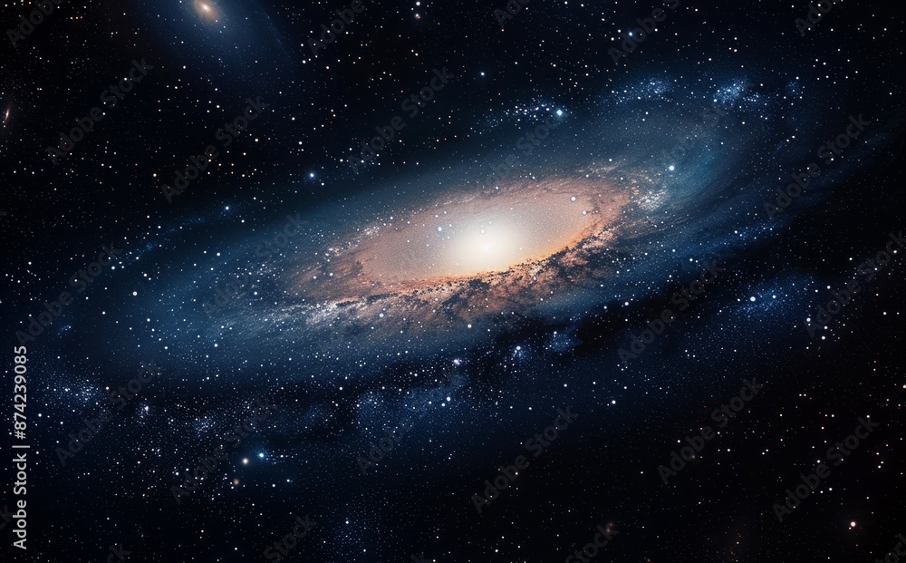 Spiral Galaxy in the Vastness of Space Spiral Galaxy in the Vastness of Space