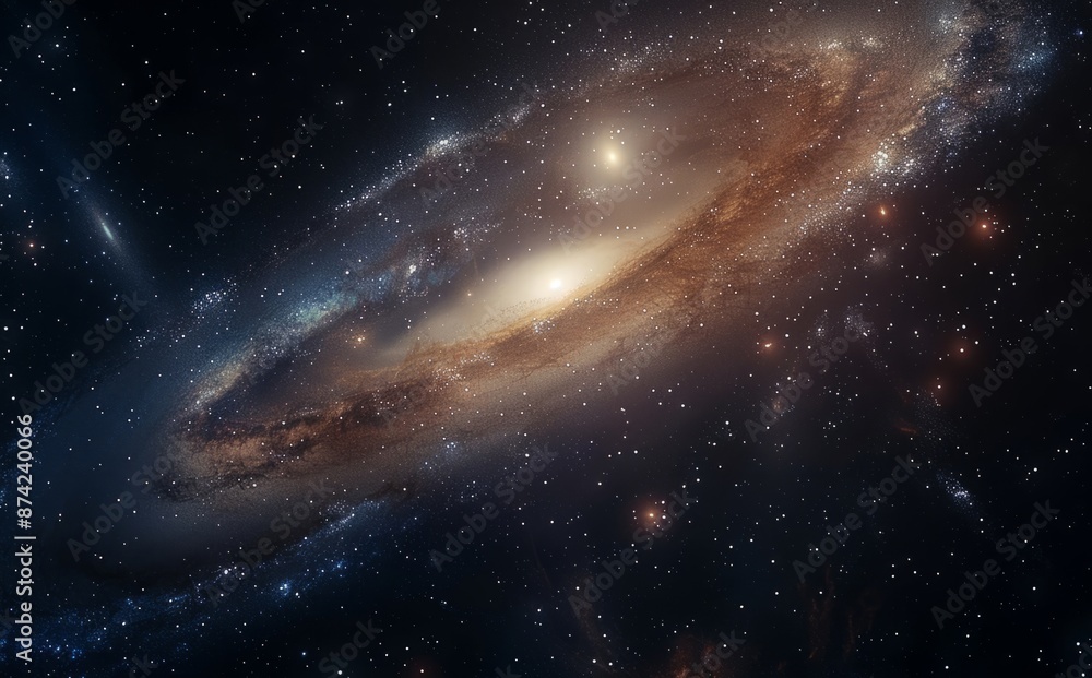 Spiral Galaxy in the Vastness of Space Spiral Galaxy in the Vastness of Space