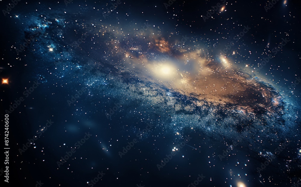 Fototapeta premium Spiral Galaxy in Deep Space