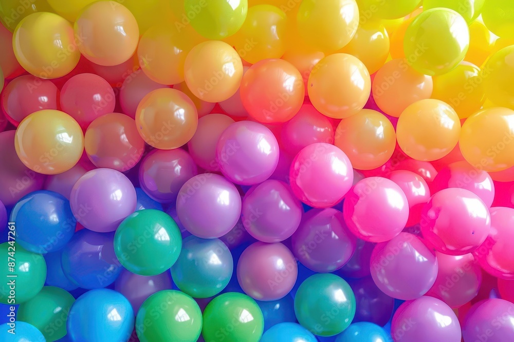 playful rainbow gradient soft balls background colorful kids zone or childrens playroom vector illustration playful rainbow gradient soft balls background colorful kids zone or childrens playroom vector illustration