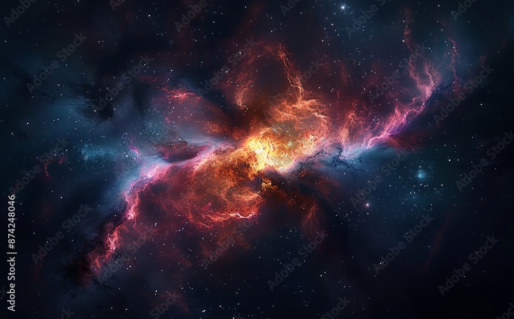 Cosmic Nebula: A Stellar Dance Cosmic Nebula: A Stellar Dance