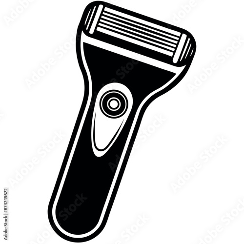silhouette of an electric shaver