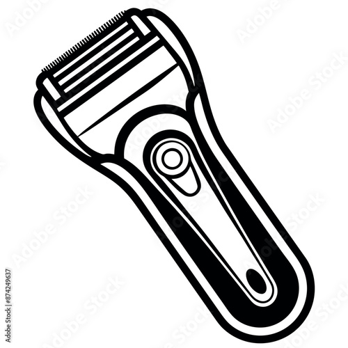 silhouette of an electric shaver