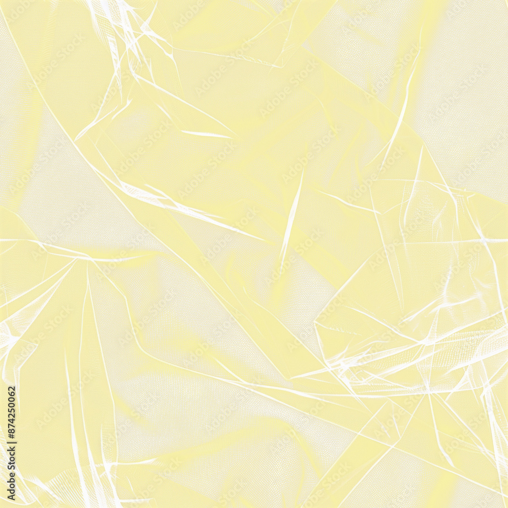 Tulle fabric seamless pattern, yellow, color adjustable by hue and saturation, transparent background, isolated