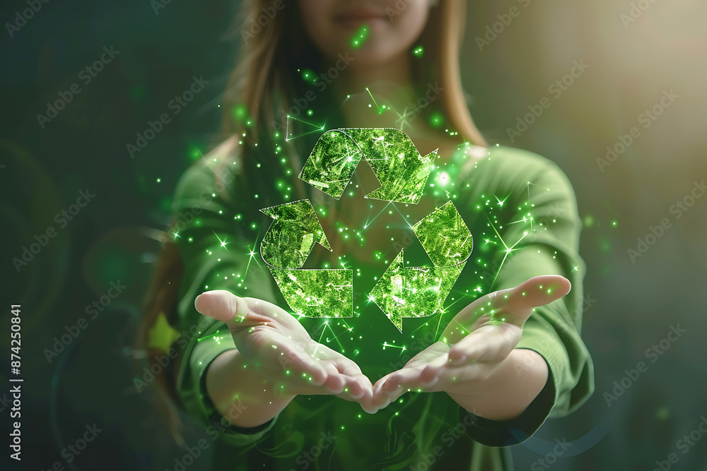 Girl icons with recycling and eco symbols, representing environmental awareness and sustainability, ideal for promoting green initiatives and eco-friendly practices. Girl icons with recycling and eco symbols, representing environmental awareness and sustainability, ideal for promoting green initiatives and eco-friendly practices.