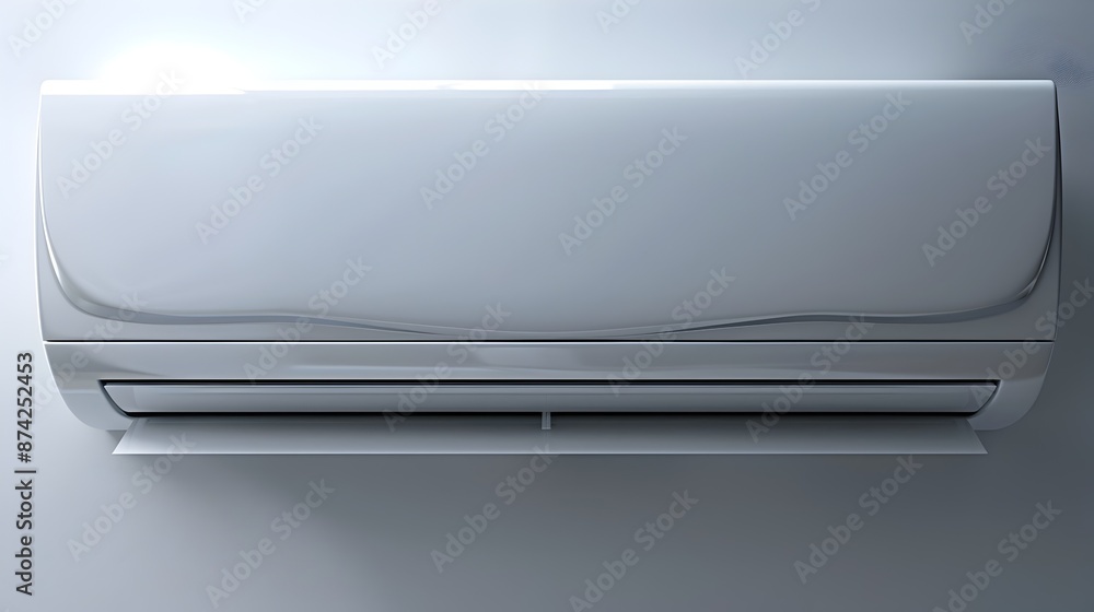 Modern Air Conditioning Unit Mounted on Wall for Household Cooling and Climate Control Modern Air Conditioning Unit Mounted on Wall for Household Cooling and Climate Control
