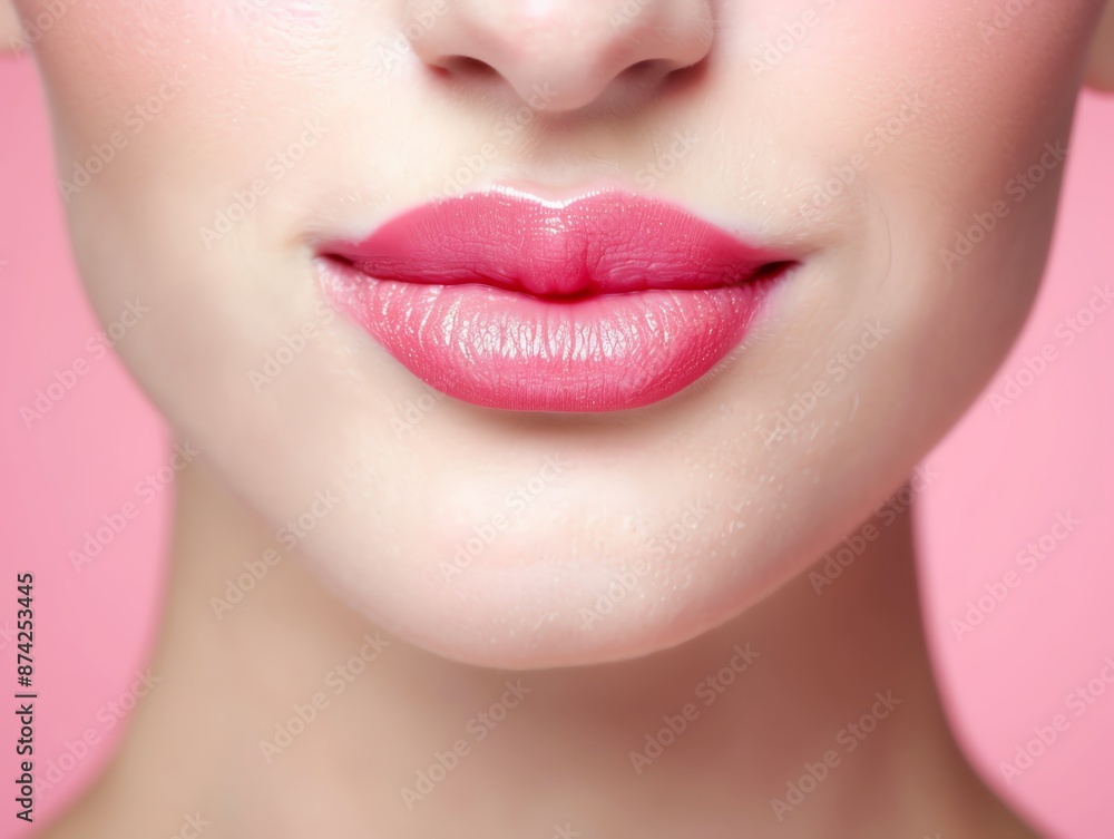 Fototapeta premium DIY beauty hacks for soft and smooth lips, beauty tips for lips, homemade remedy