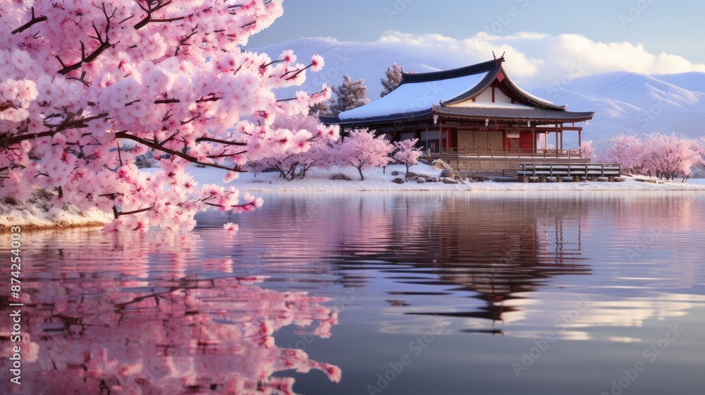 japanese garden in spring japanese garden in spring