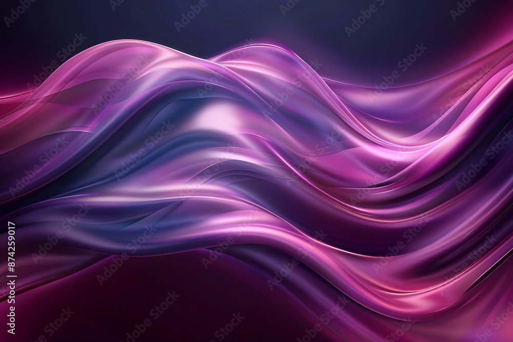 Elegant Magenta and Dark Blue Smooth Wavy Banner Elegant Magenta and Dark Blue Smooth Wavy Banner