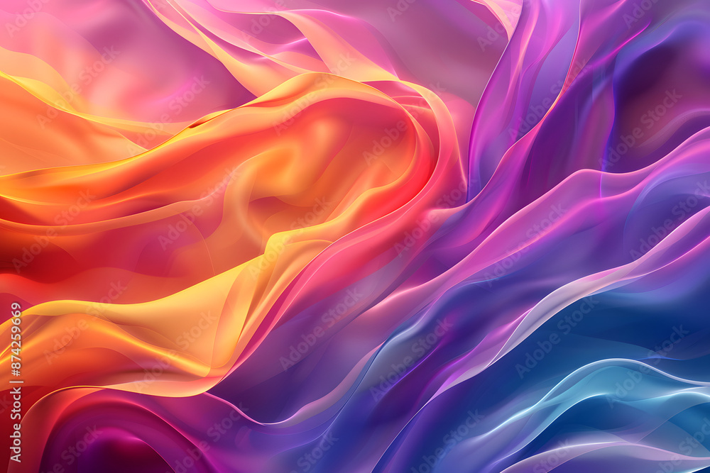 Rainbow Gradient Colored Wavy Abstract Background Rainbow Gradient Colored Wavy Abstract Background