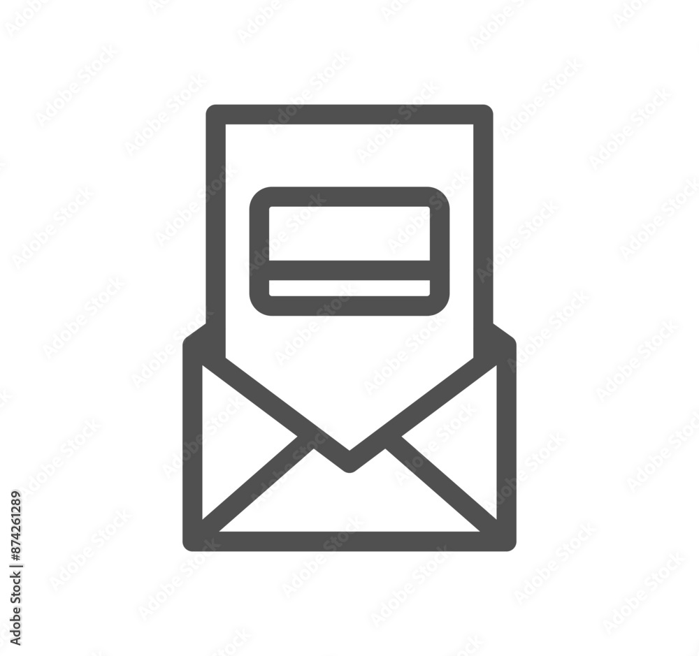 Credit card and banking icon outline and linear vector.
Credit card and banking icon outline and linear vector.