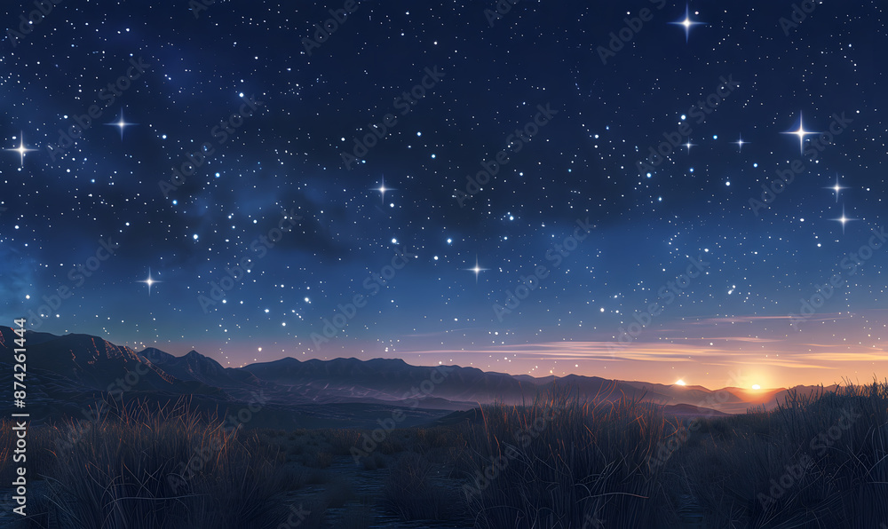 Fototapeta premium the vast sky and beautiful atmosphere