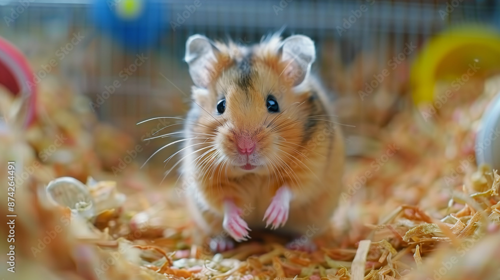 Energetic hamster enjoying its cozy nest, showcasing lively activity and detailed habitat.
Energetic hamster enjoying its cozy nest, showcasing lively activity and detailed habitat.