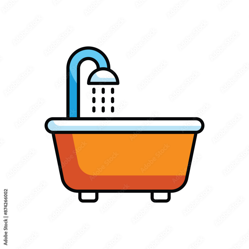 Bathroom icon design with white background stock illustration Bathroom icon design with white background stock illustration