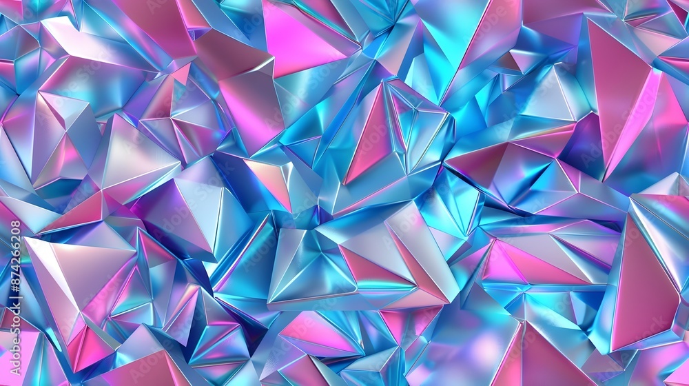 Futuristic Metallic Geometric Wrapping Paper with Vibrant Neon Gradients and Minimalist Low Poly Design Futuristic Metallic Geometric Wrapping Paper with Vibrant Neon Gradients and Minimalist Low Poly Design