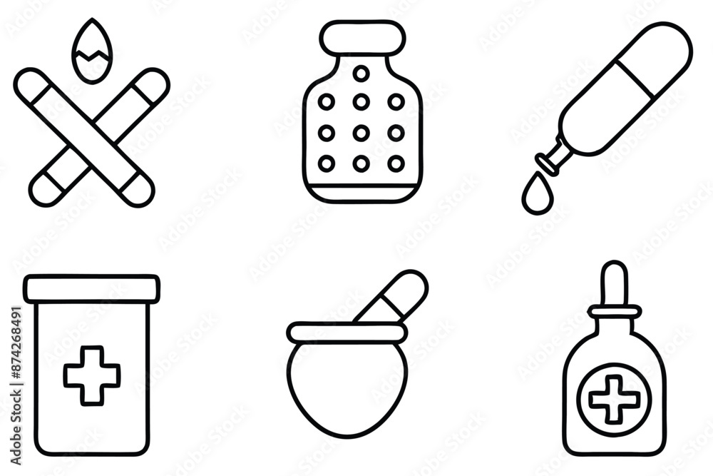 Medicine Line Art Illustration Conceptual Medicine Drawings Medicine Line Art Illustration Conceptual Medicine Drawings