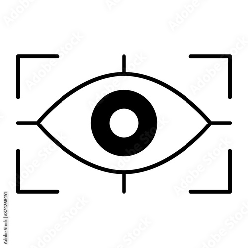 focus icon. black fill icon