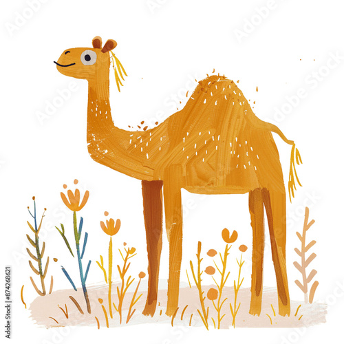 Obraz na płótnie Cute Camel Clipart