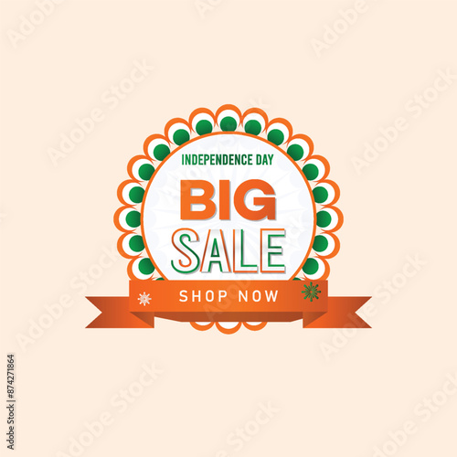 Indian Independence Day Sale - Stars & Stripes Background, Poster, Banner, Sale, offer, tricolor, discount, august 15. and, india independence day sale.
