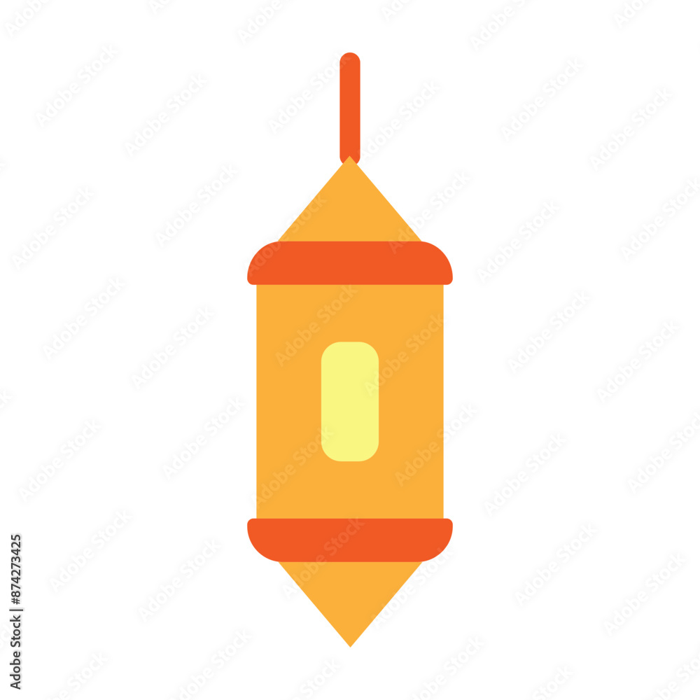 lantern (fanous) Vector Flat Icon Design lantern (fanous) Vector Flat Icon Design
