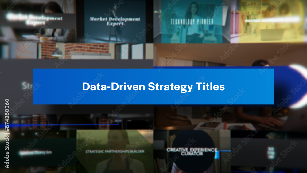 Controlling Title Data Driven Strategy Titles | 10 Motion Titles with Control Panels ...