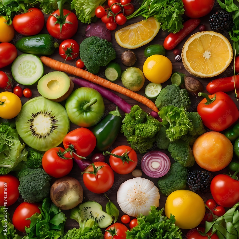 Healthy vegetarian food background Healthy vegetarian food background