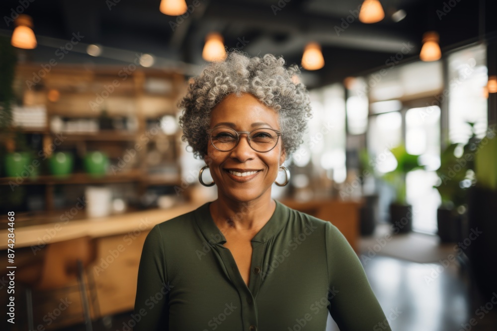 Portrait of a confident senior African American businesswoman Portrait of a confident senior African American businesswoman