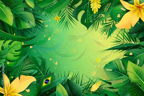 background for brazilian independence day celebration photo