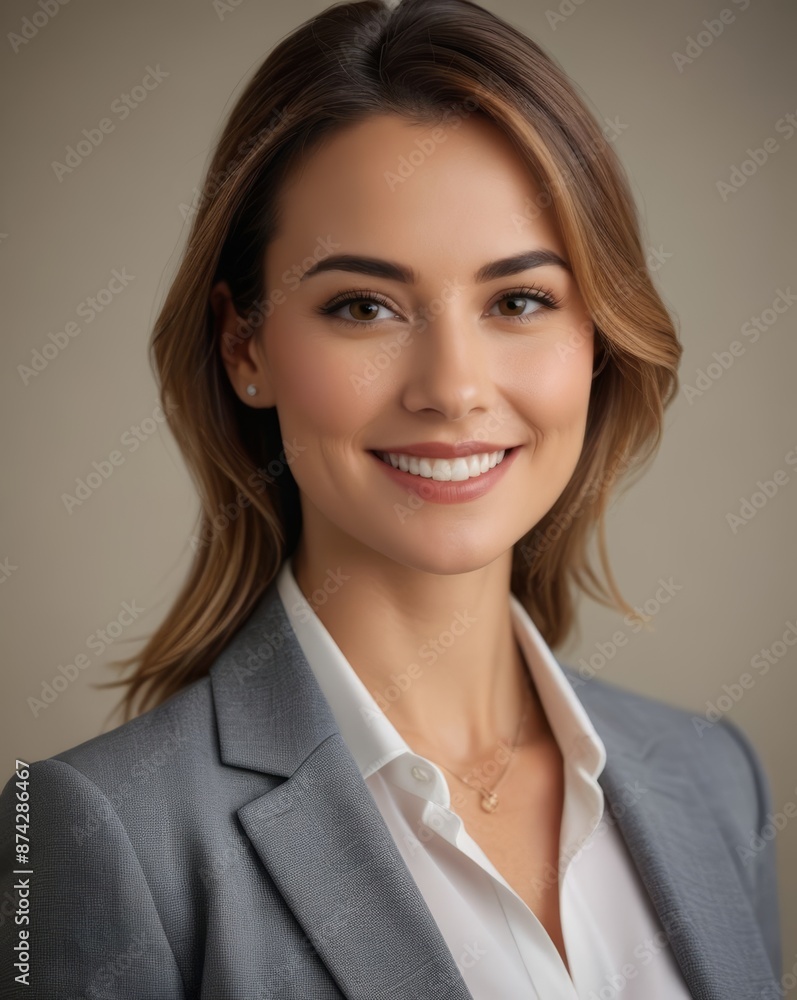 High-quality portrait of a business professional in formal attire, posing against a neutral background. High-quality portrait of a business professional in formal attire, posing against a neutral background.