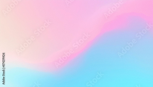 Soft Pink and Blue Background with Abstract Grainy Noise and Blurred Effect