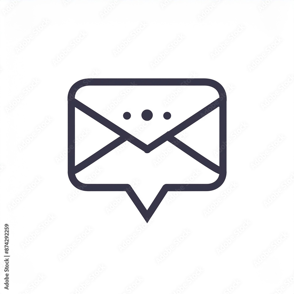 Minimalistic Vector Icon of a Social Media Message with Clean Lines: Sleek and Simple Design for Digital Communication, Perfect for Web, App, Mobile, and UX/UI Interfaces. Minimalistic Vector Icon of a Social Media Message with Clean Lines: Sleek and Simple Design for Digital Communication, Perfect for Web, App, Mobile, and UX/UI Interfaces.
