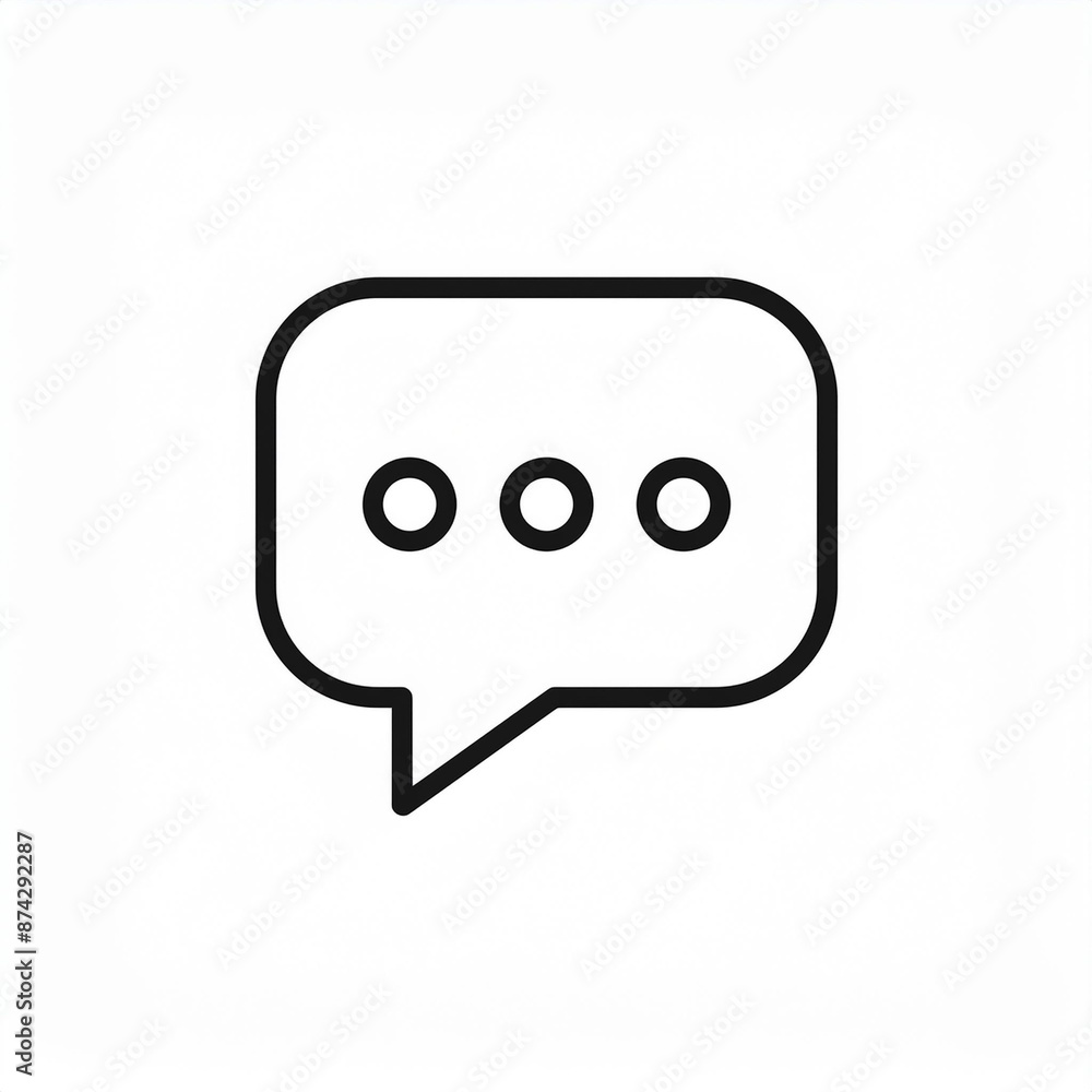 Minimalistic Vector Icon of a Social Media Message with Clean Lines: Sleek and Simple Design for Digital Communication, Perfect for Web, App, Mobile, and UX/UI Interfaces. Minimalistic Vector Icon of a Social Media Message with Clean Lines: Sleek and Simple Design for Digital Communication, Perfect for Web, App, Mobile, and UX/UI Interfaces.