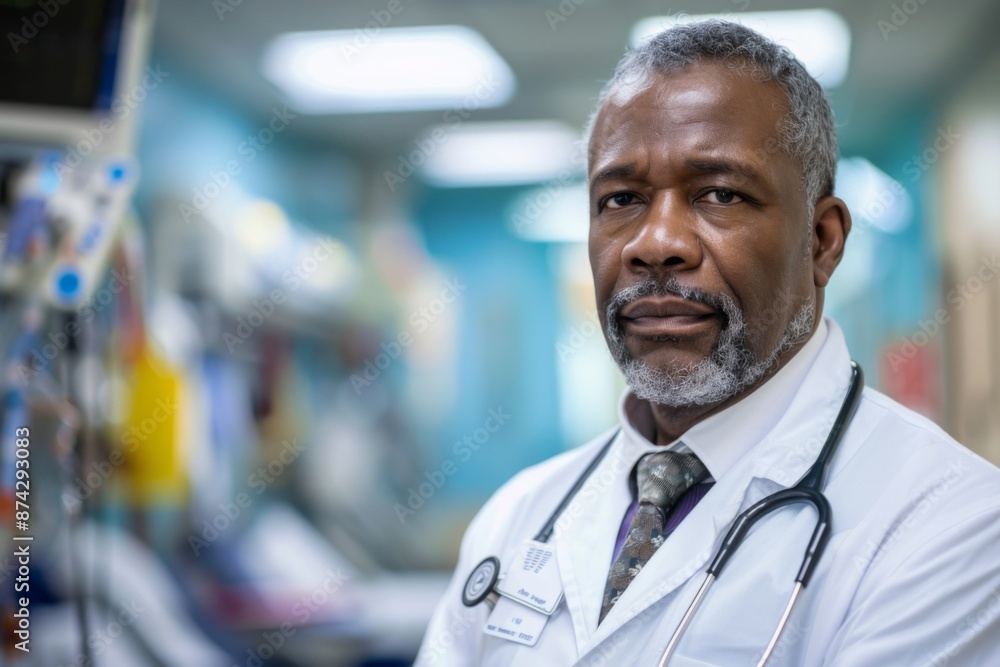 Portrait of a middle aged doctor in hospital Portrait of a middle aged doctor in hospital