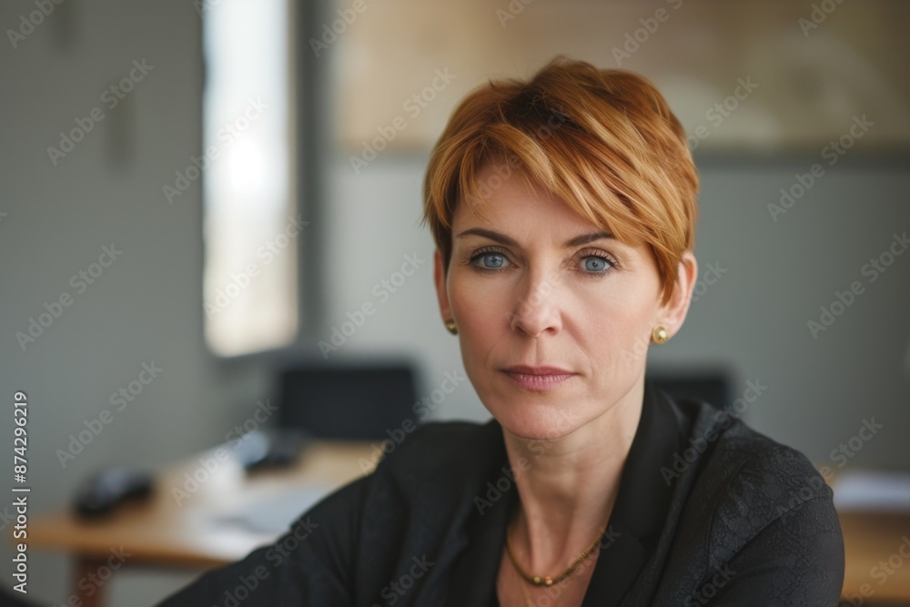 Portrait of a middle aged businesswoman in office Portrait of a middle aged businesswoman in office