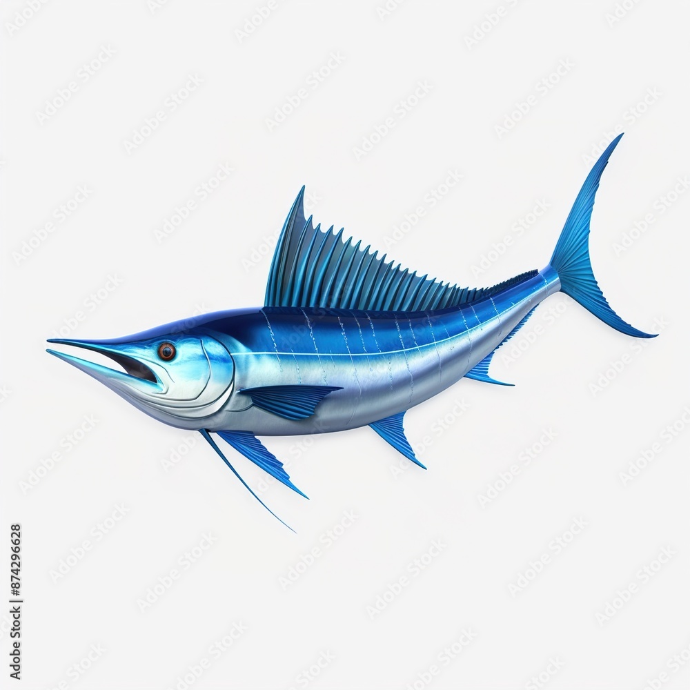 Fototapeta premium fish on white background