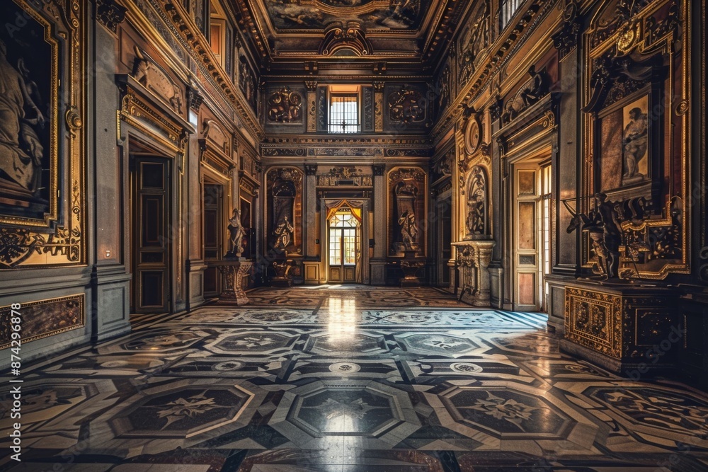 Obraz premium Interior of a museum in Italy