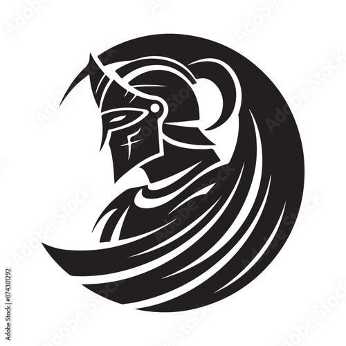 Head Gladiator Spartan Logo Icon Design. Warriors Logo Stock Illustrations