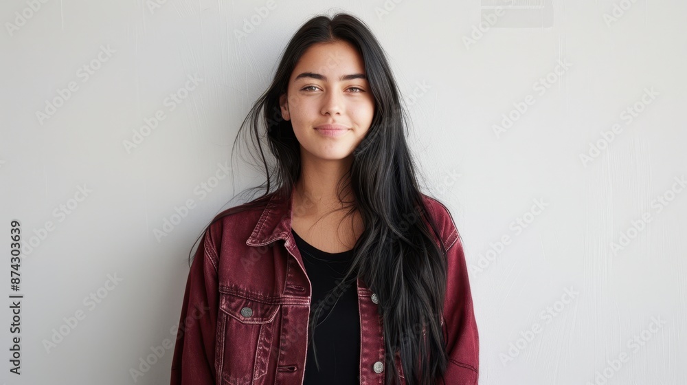 The smiling young woman The smiling young woman