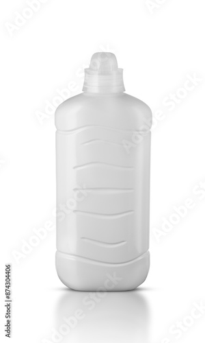 white plastic washing liquid bottle
