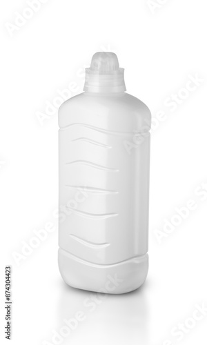 white plastic washing liquid bottle