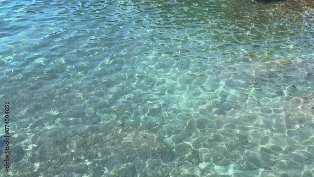 Clear sea flowing water Clear sea flowing water