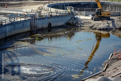Photojournalism: Construction of a large industrial wastewater treatment plant