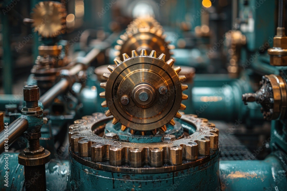 Industrial Progress: Engines Roar to Life in the Heart of the Landscape Industrial Progress: Engines Roar to Life in the Heart of the Landscape