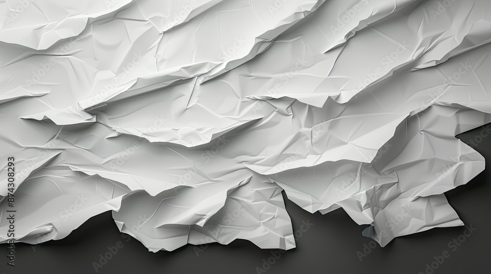 White Paper, Crumpled and Contorted, A Study in Texture White Paper, Crumpled and Contorted, A Study in Texture