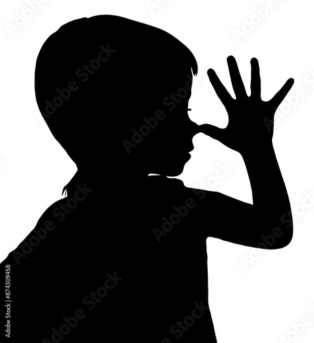 Foto Isolated Girl Child Gesture Taunting Teaser PNG