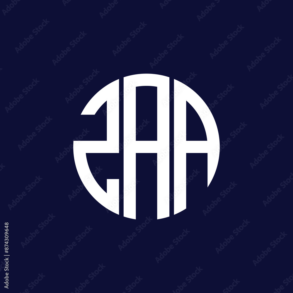 Obraz premium zaa circle logo design